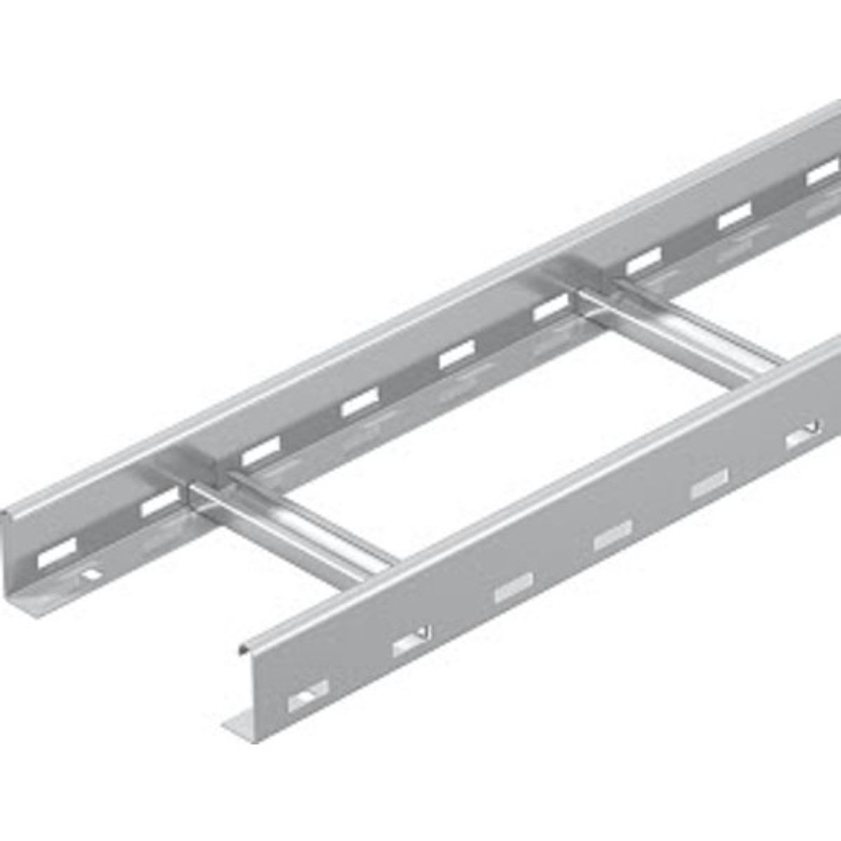 6 meter Kabelstige 60x200 Perforeret med VS-trin LG 620 VS6 rustfri stål A2