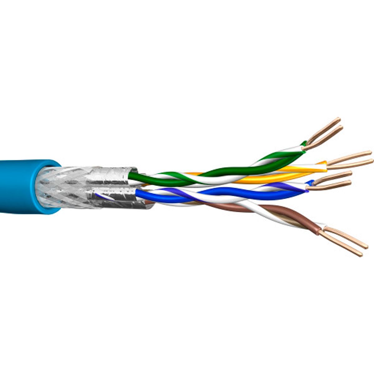 Netværkskabel, uskærmet U-FTP, kat. 6A - metervare