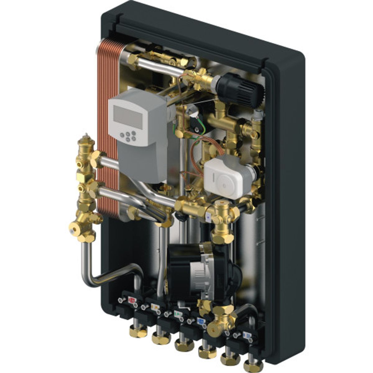 Uponor Combi Port INS UFH X-157 19 fuldisoleret fjernvarmeunit