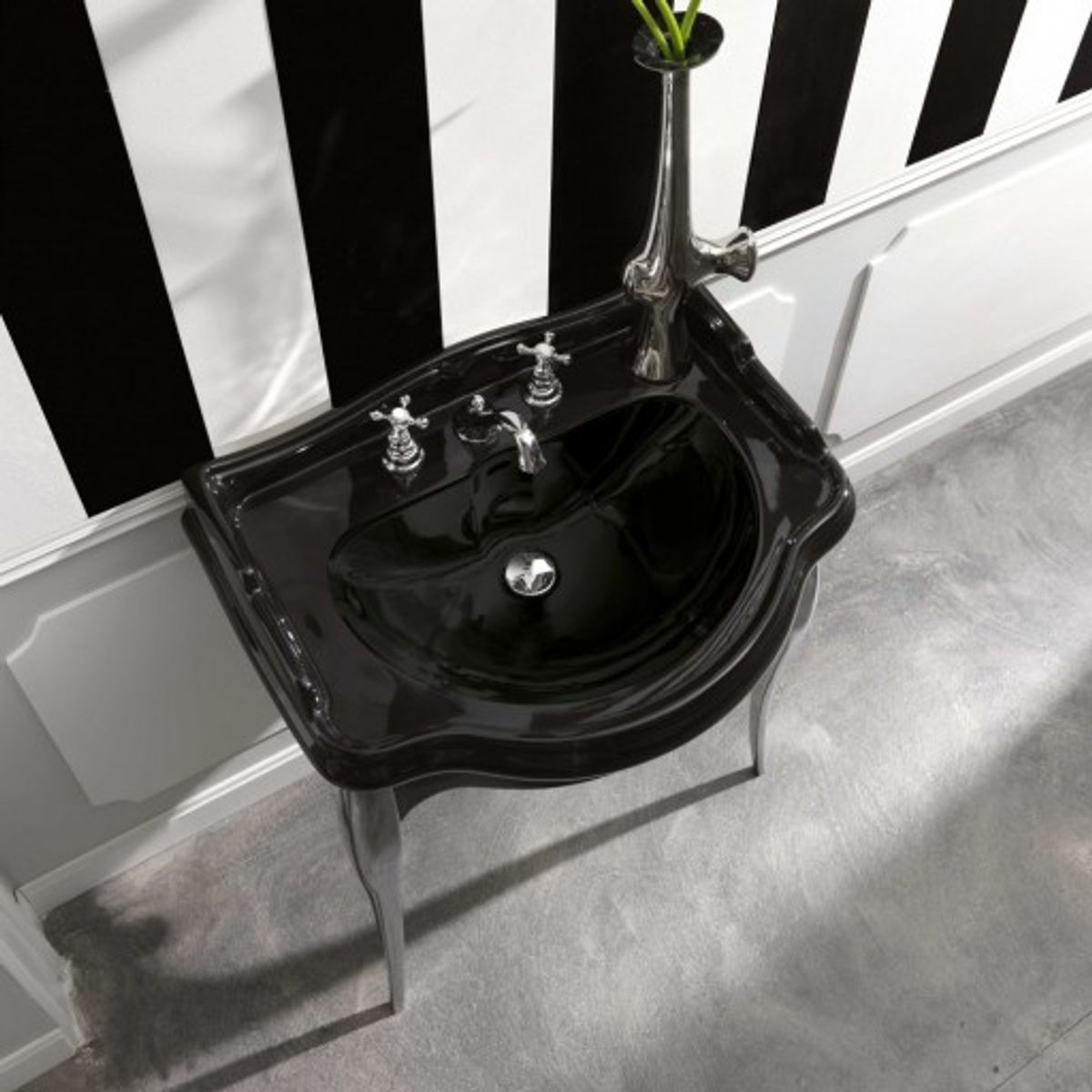 Lavabo Retro håndvask, 62x46 cm, sort