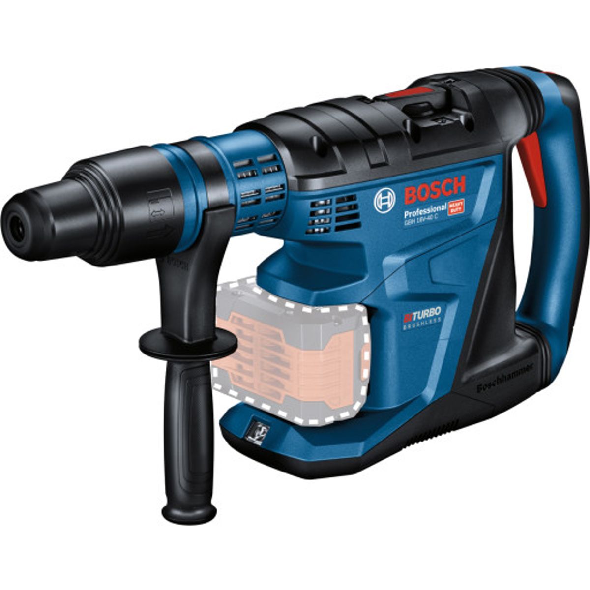 Bosch borehammer GBH 18V-40 C, SDS-max, solo, XL-Boxx