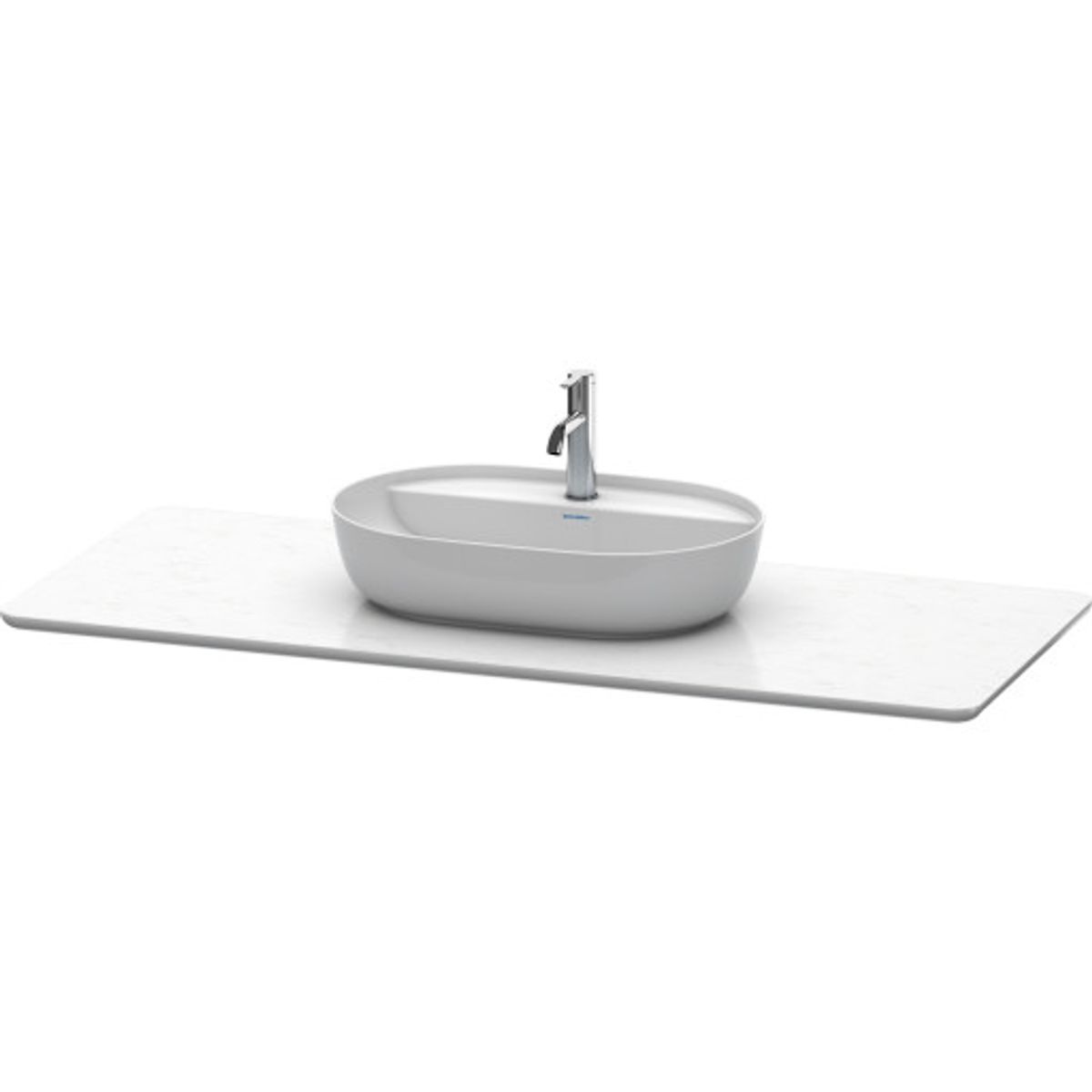 Duravit LUV bordplade i farven hvid poleret - Bredde 1388 mm