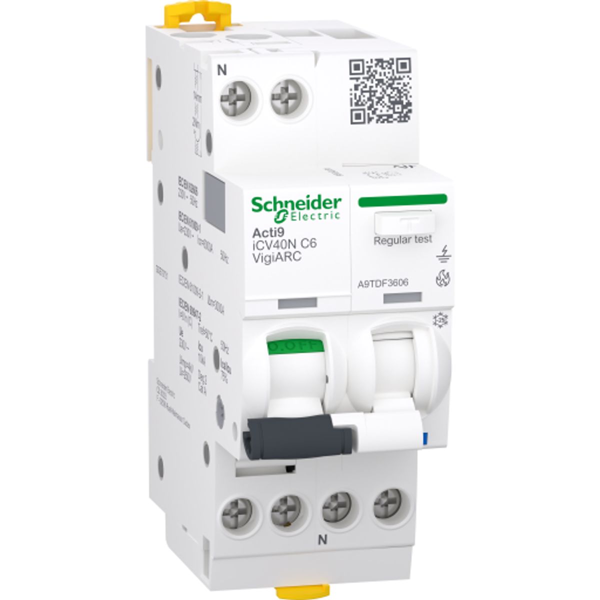 Gnistdetektor MCB+RCD+AFD 1PN C6A 30mA