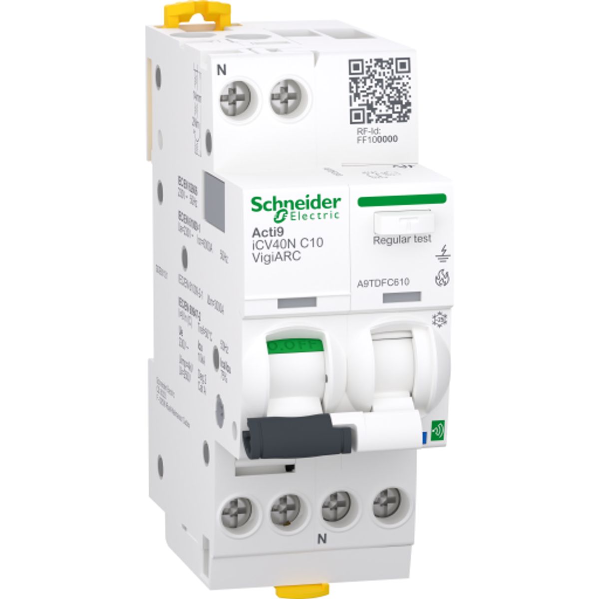 Gnistdetektor A9 Active MCB+RCD+AFD C10A