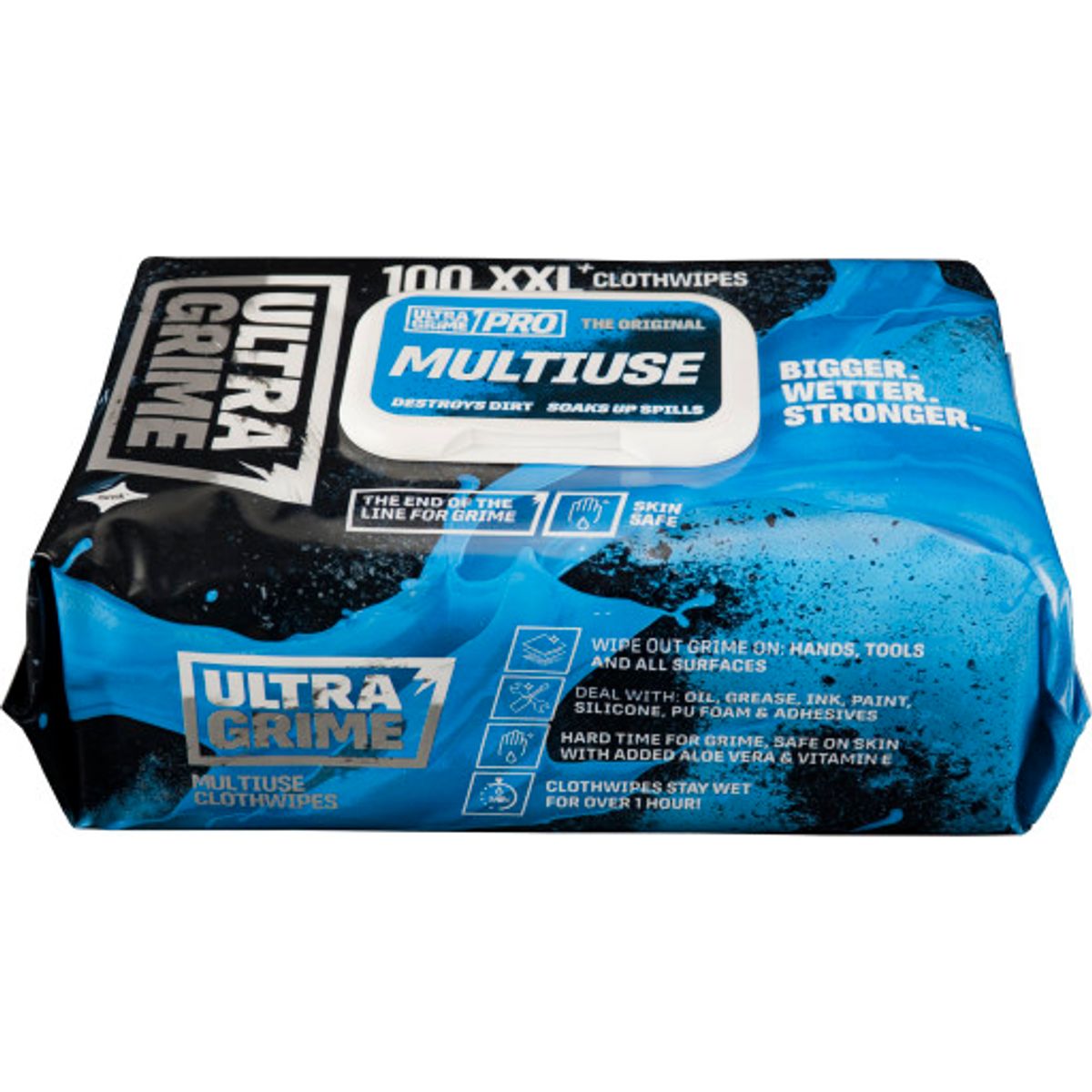 UltraGrime PRO MULTI USE wipes, 100 stk.