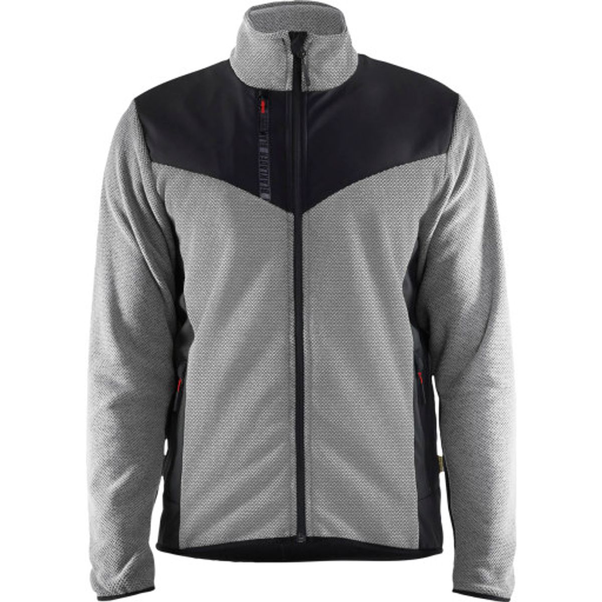 Blåkläder strikket jakke 59422536, softshell, grå/sort str. 2XL