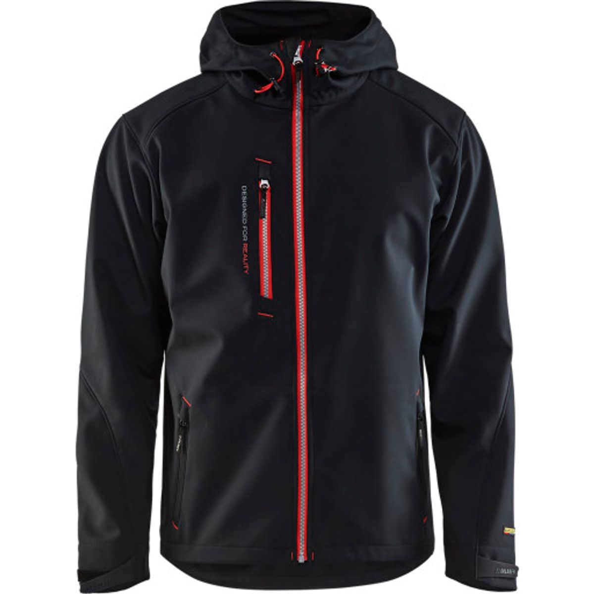 Softshell jakke sort/rød xxxl