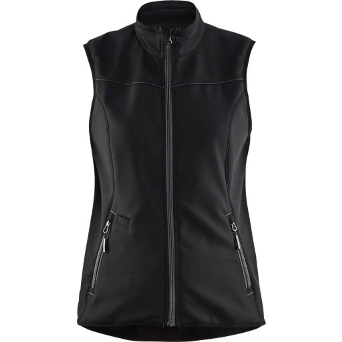 Dame softshell vest black/dark grey L