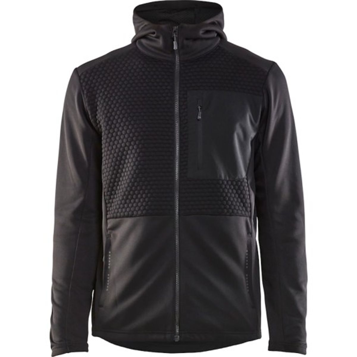 Blåkläder hættetrøje 35402526, Full Zip, Sort, str. 4XL