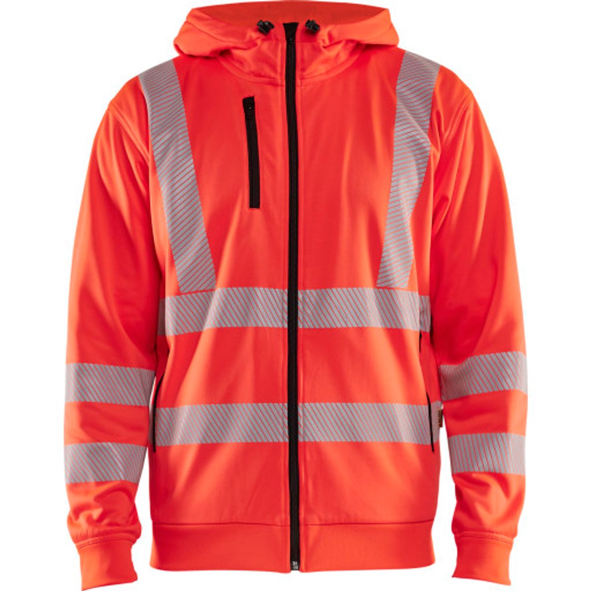 HIGH VIS HÆTTETRØJE FULL ZIP