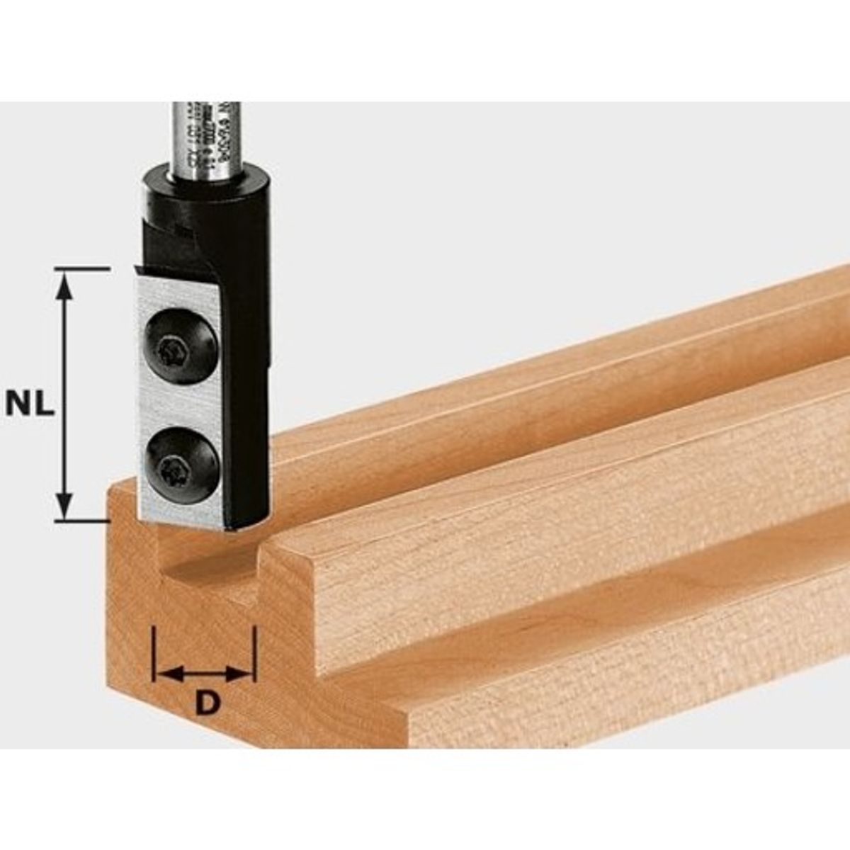 Notfræser HM 12x30/61 M8