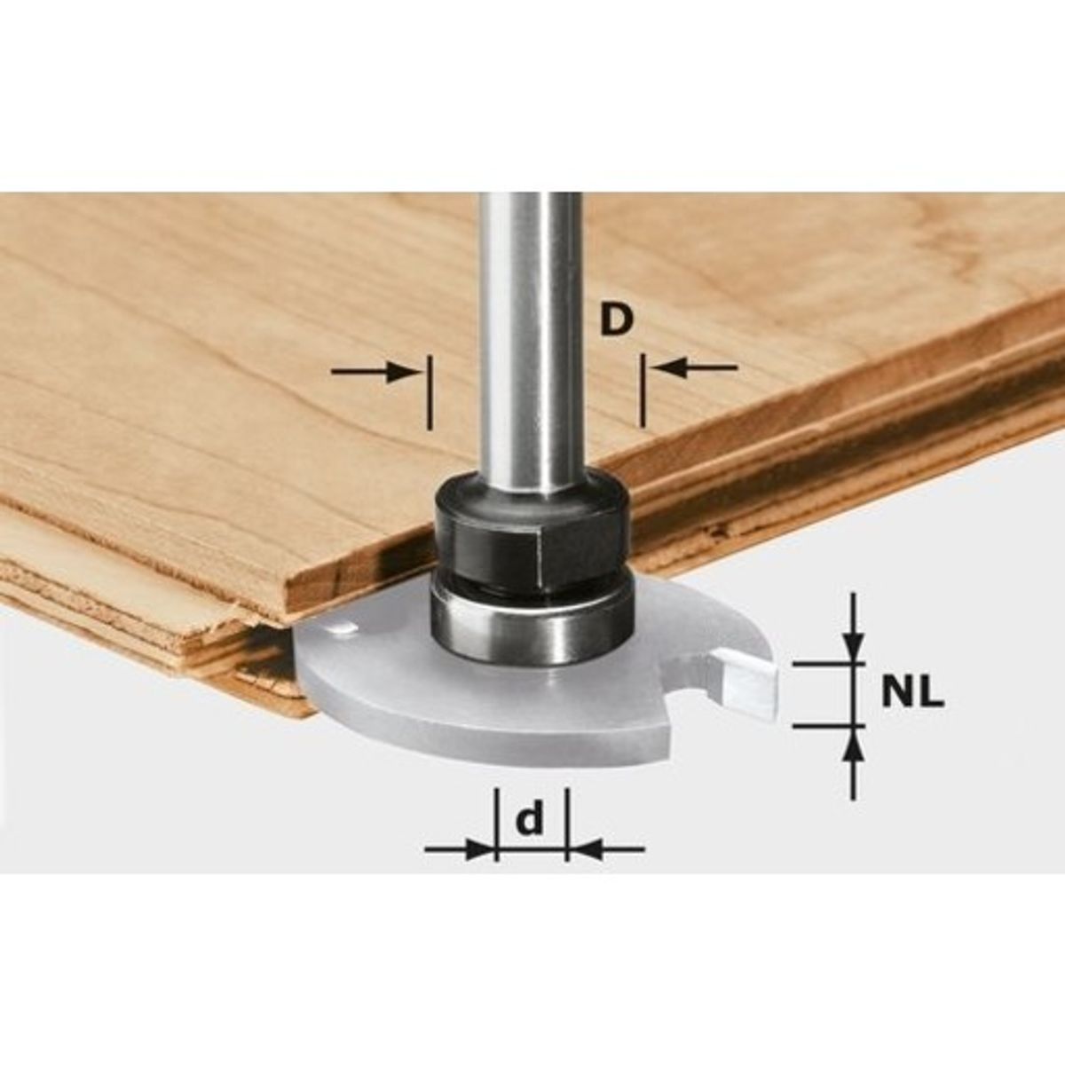 Festool Fræserskaft S8 1,5-5 K