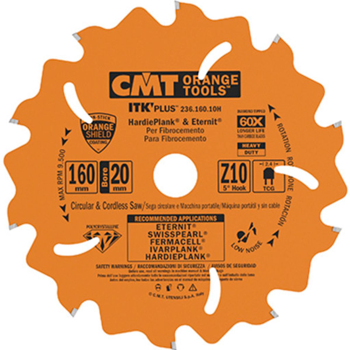 CMT diamant rundsavklinge Ø216/30 mm, Z14