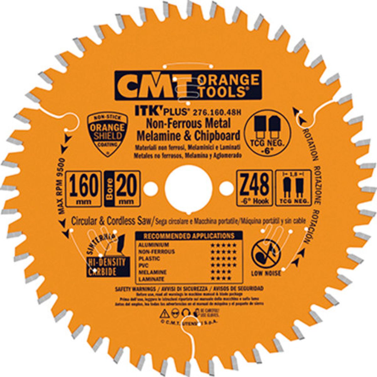 CMT rundsavklinge Ø216/30 mm, 64 td., til laminat og alu