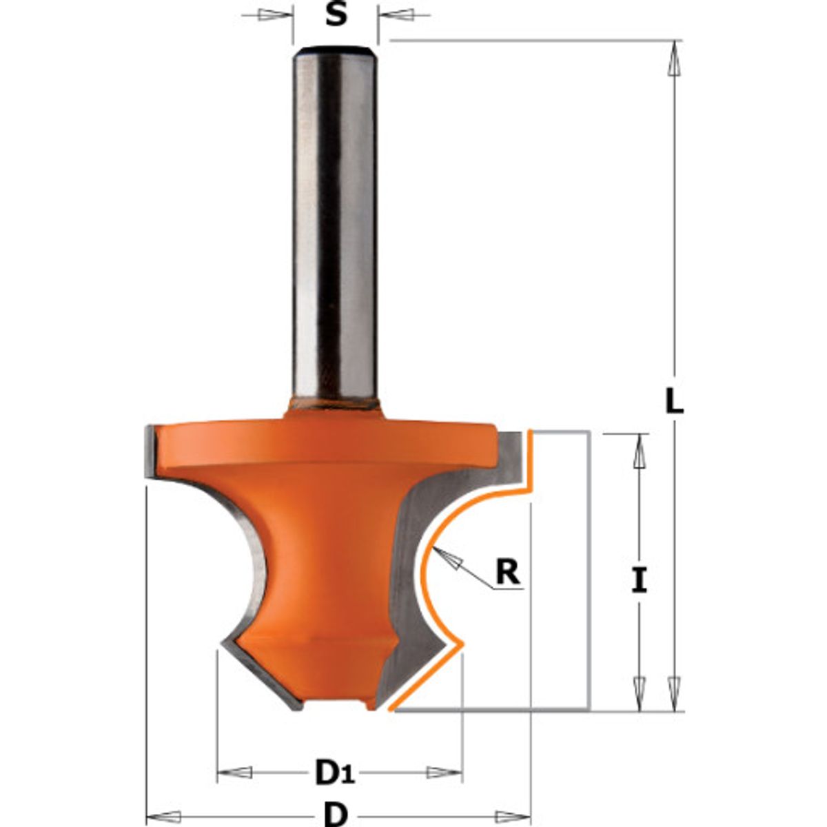 Fræserjern CMT R8-36-25-60-8mm