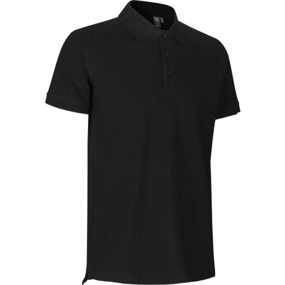 Stretch poloshirt sort M