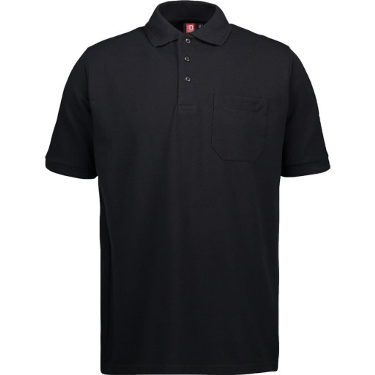 Poloshirt m/lomme sort l