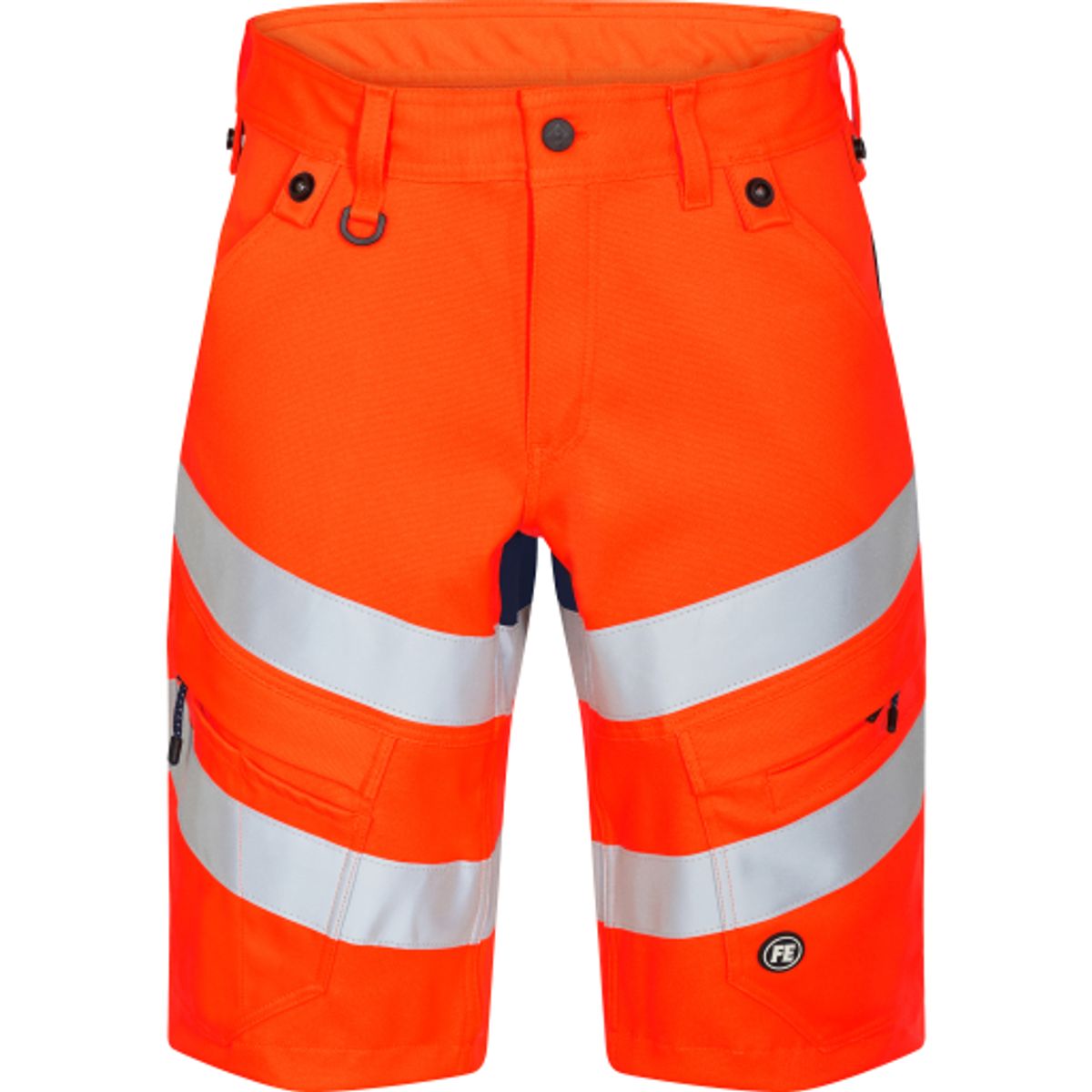 FE Engel Shorts 6546, stretch, High-Vis kl.1, orange/blå, str. 84