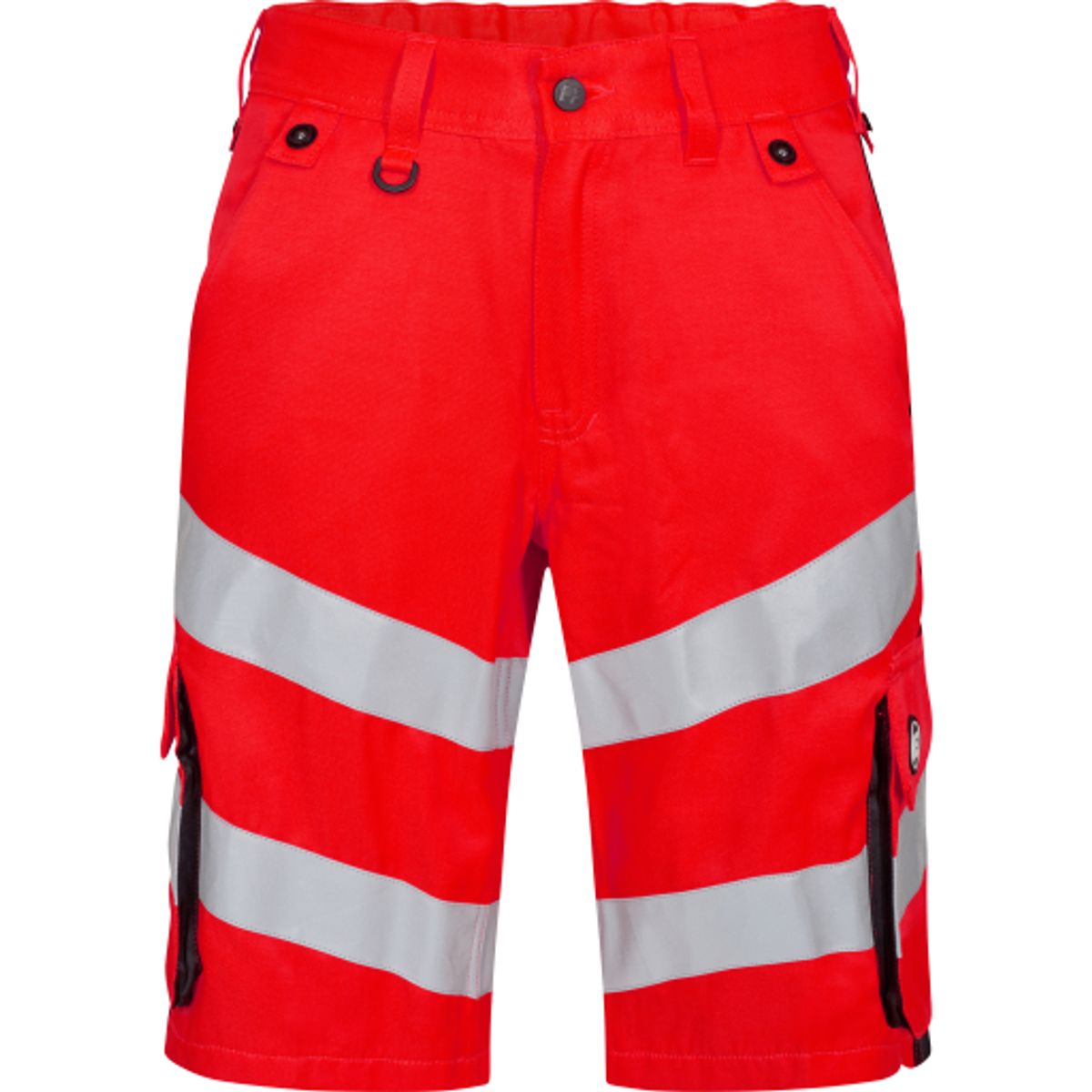 FE Engel shorts 6545-319, High-Vis kl.1 rød/sort, str. 88