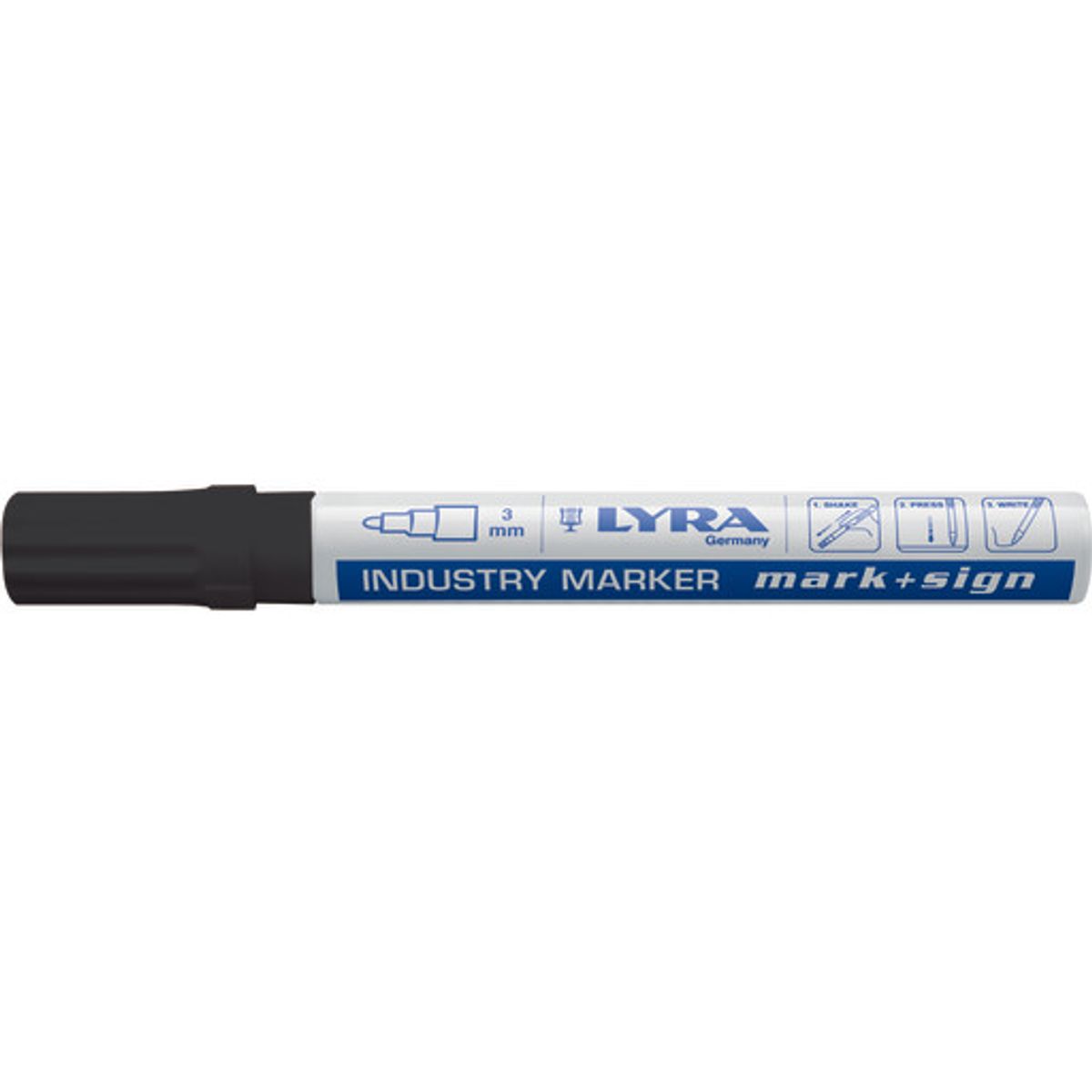 Lyra industri marker 4040, sort