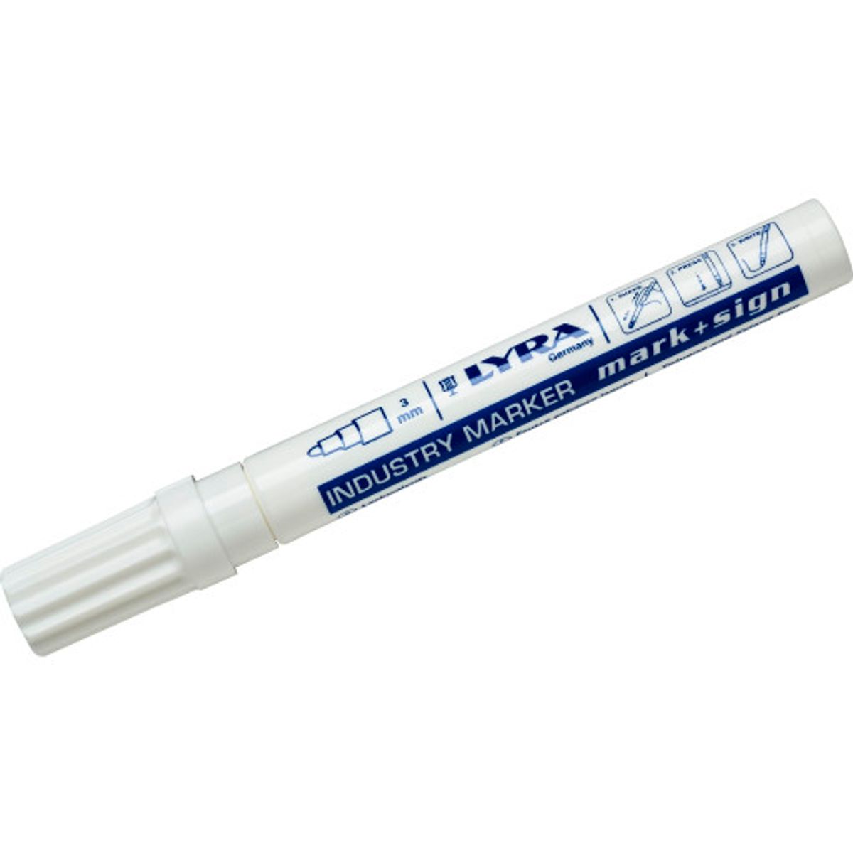 Lyra industri marker 4040, hvid