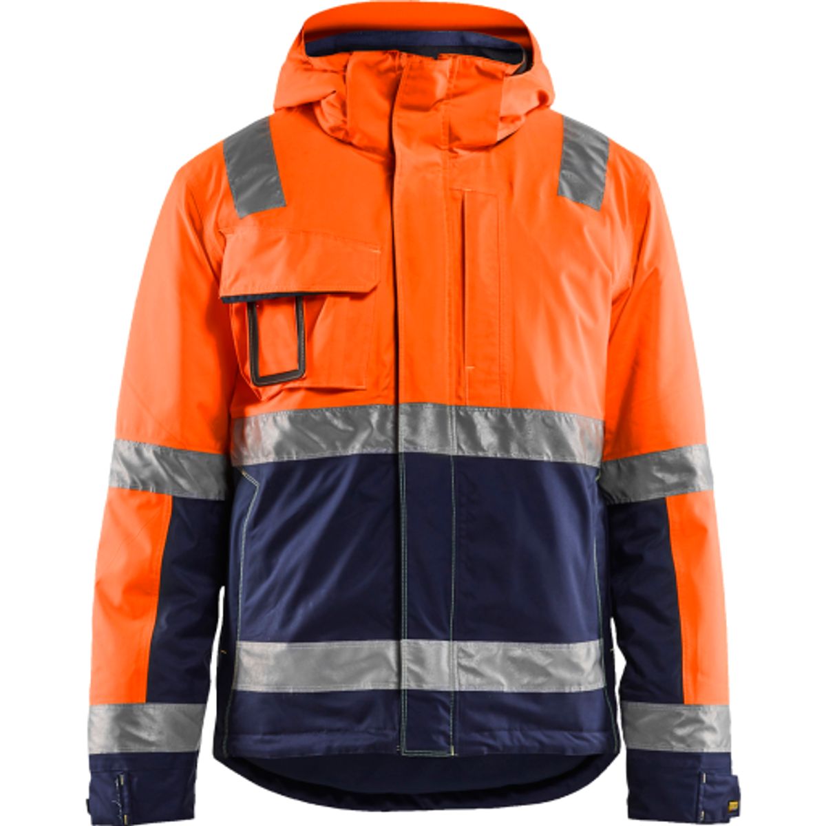 Blåkläder High-Vis vinterjakke 48701987, orange/marine, str. S