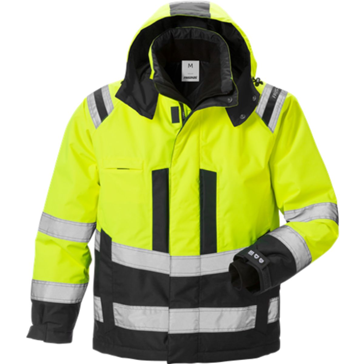 HI VIS AIRTECH® VINTERJAKKE KL FRISTADS HV. GUL/SORT 2XL