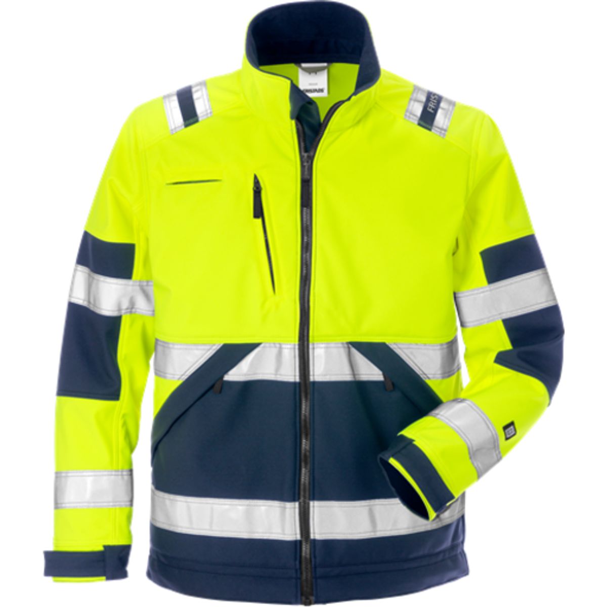 Hi vis softshell jakke gul/b 2