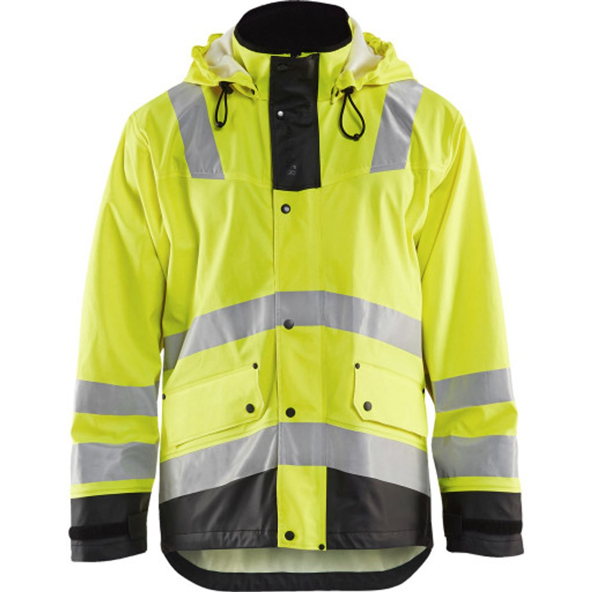 REGNJAKKE LEVEL 2 HIGH VIS GUL GUL/SORT XL