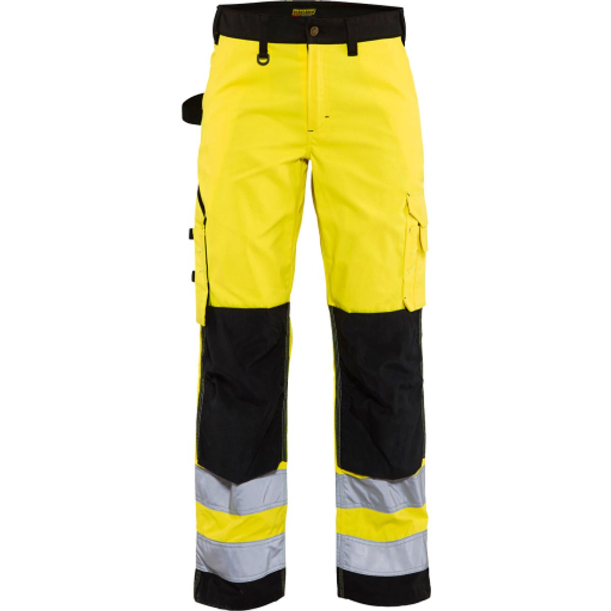 Dame hi-vis bukser gul/sort 46