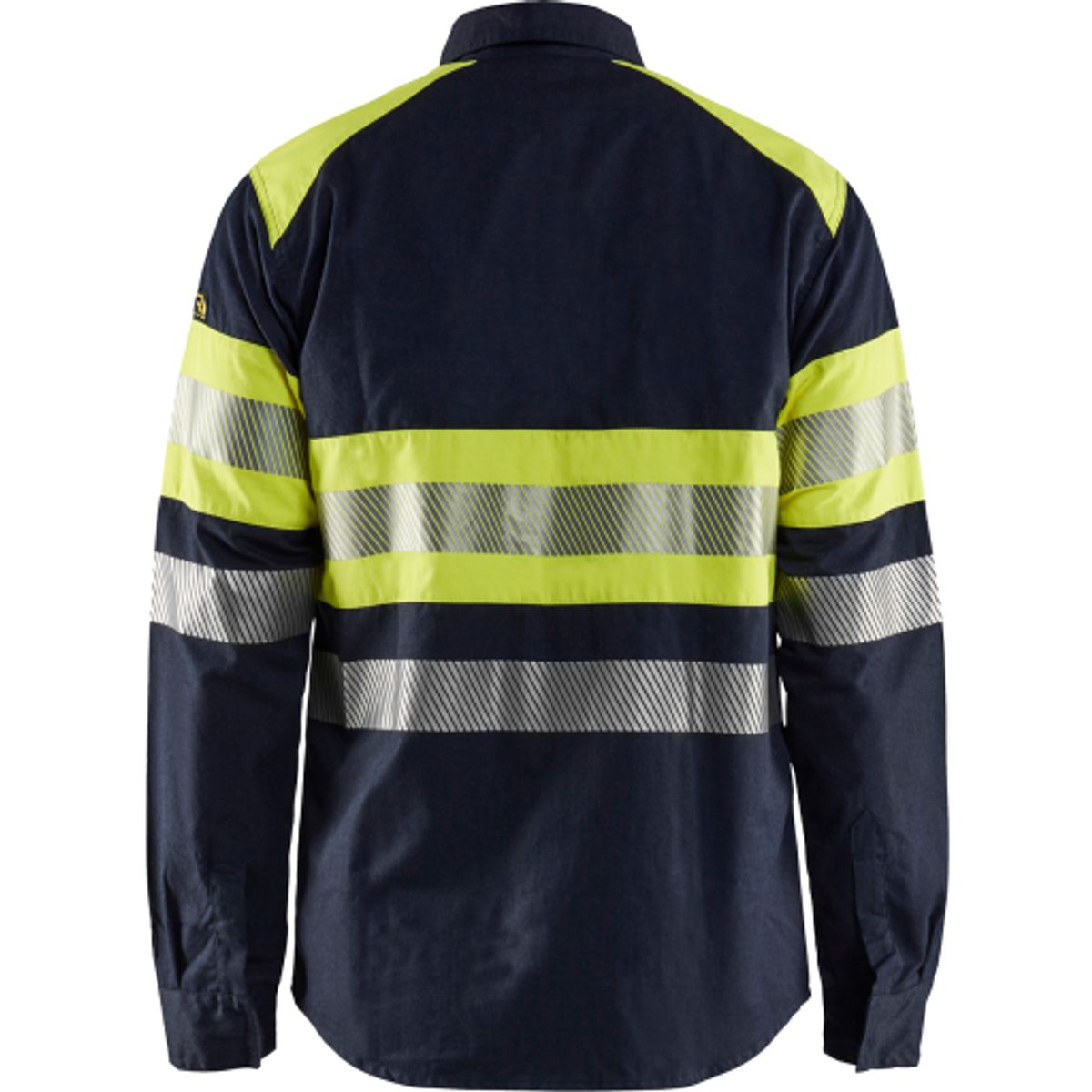 MULTINORM HIGH VIS SKJORTE INH ERENT MARINEBLÅ/HIGH VIS GUL