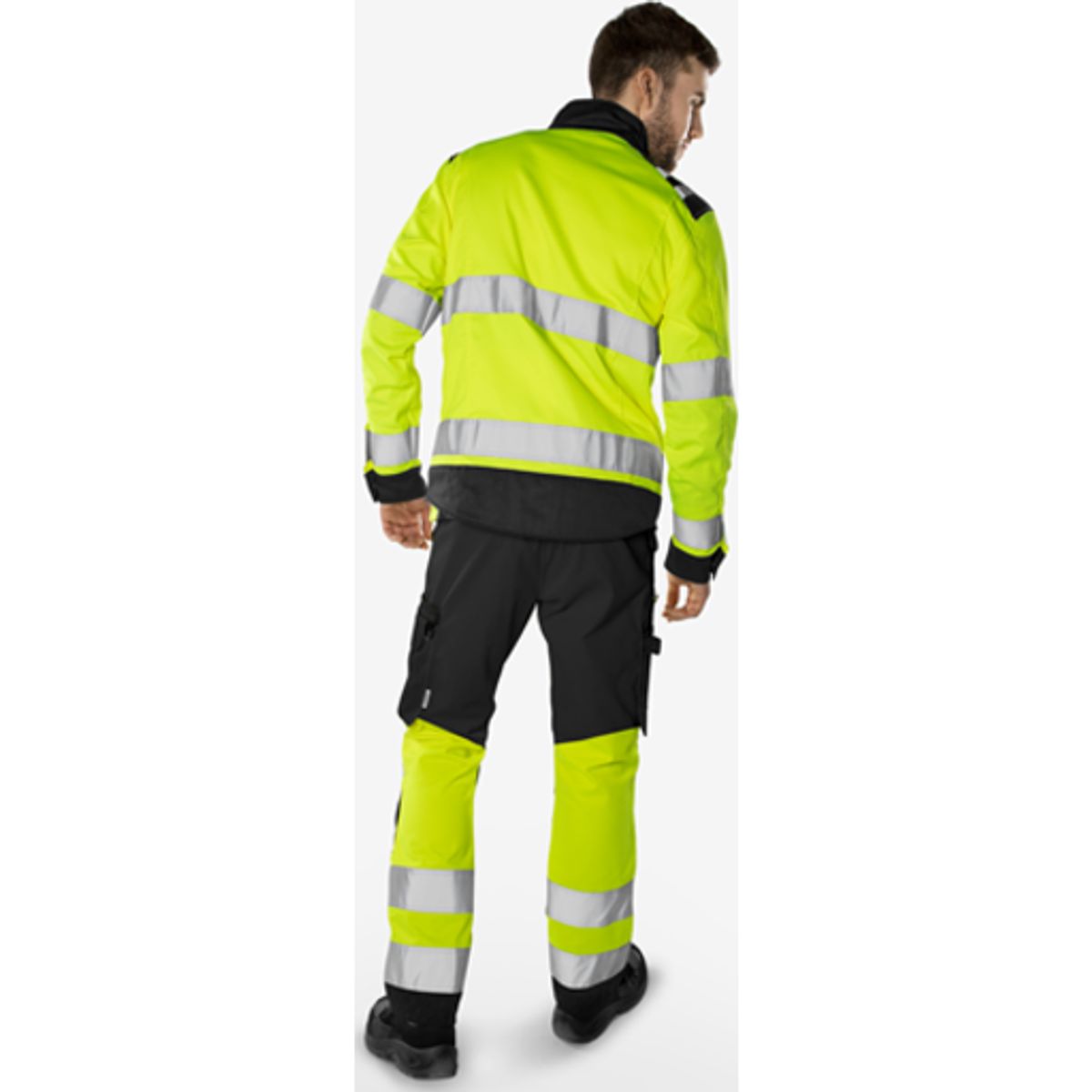 Kansas arbejdsbukser 134238, high-vis gul/marine str. C52