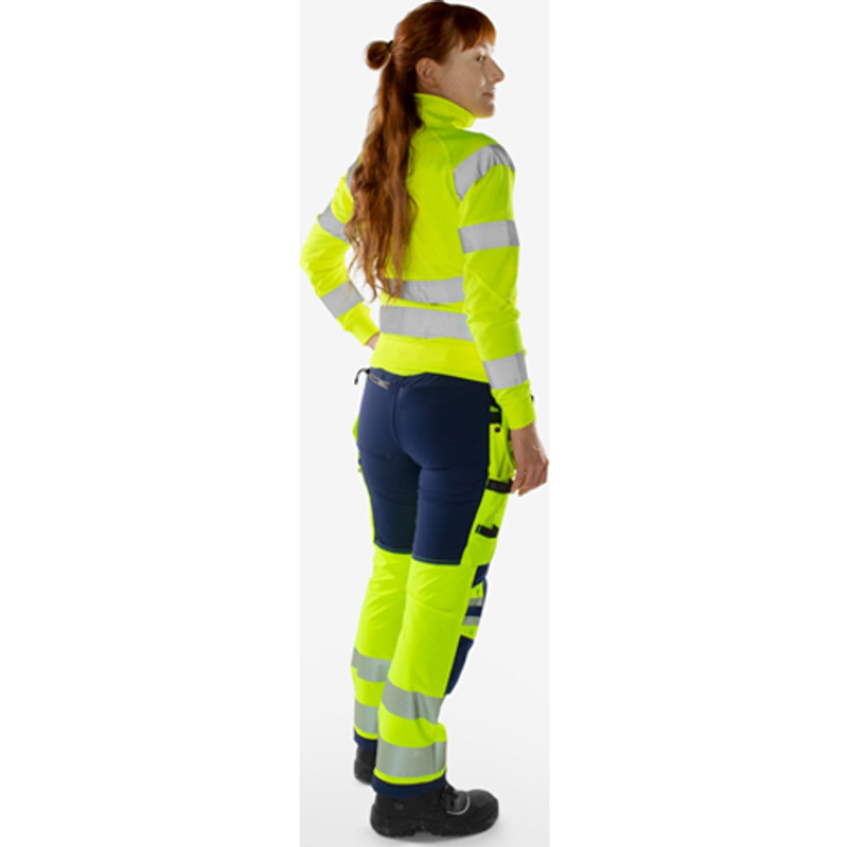 HiVis Green håndværker stretch