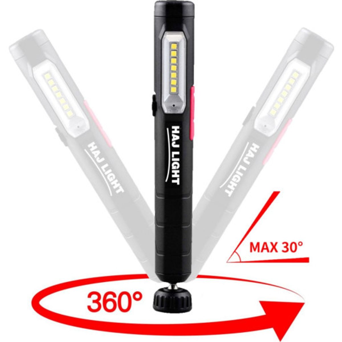 Haj Light pen-lygte, genopladelig - 220lumen