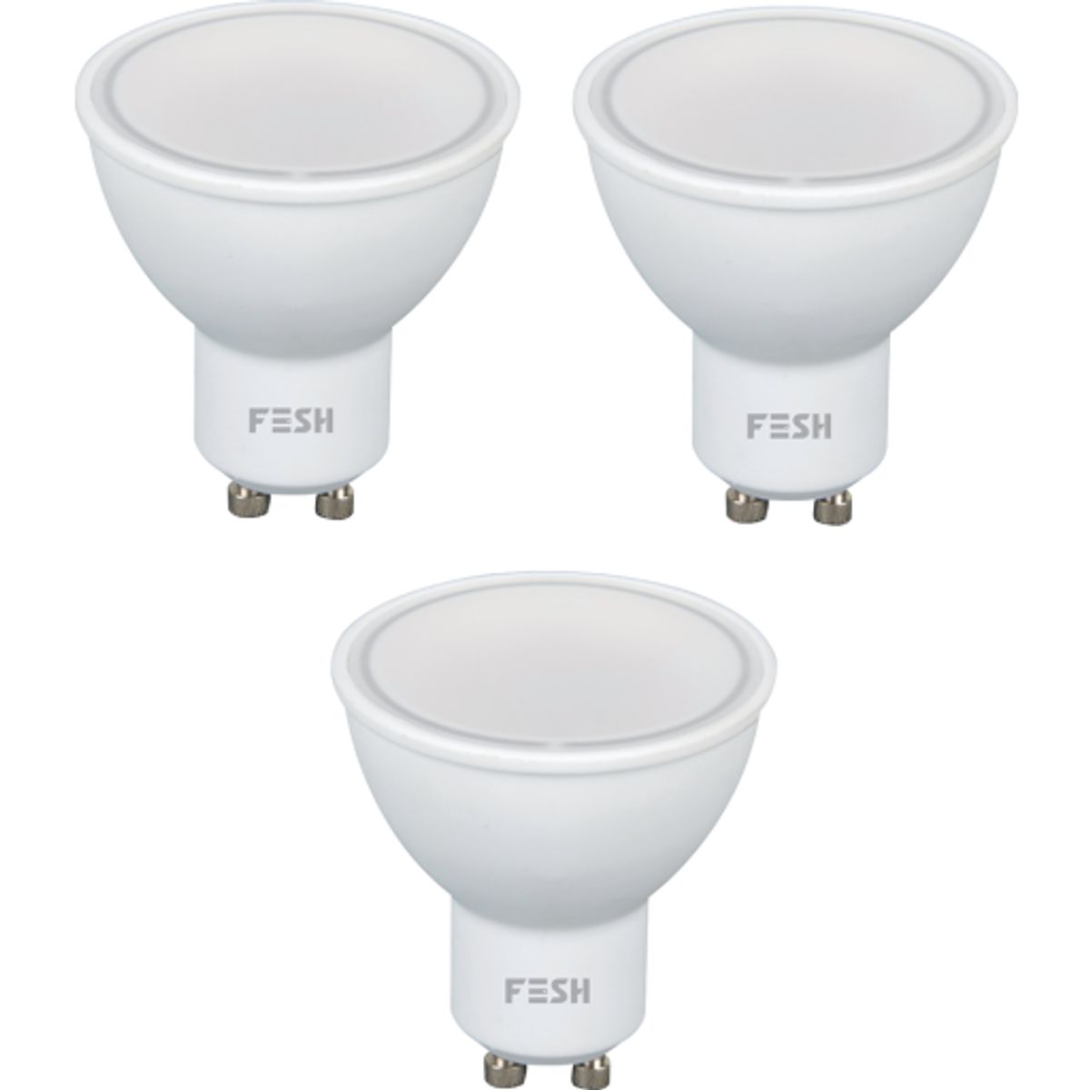 Foss Fesh Smart LED GU10 spotpære med 5W med multifarver 3-pak