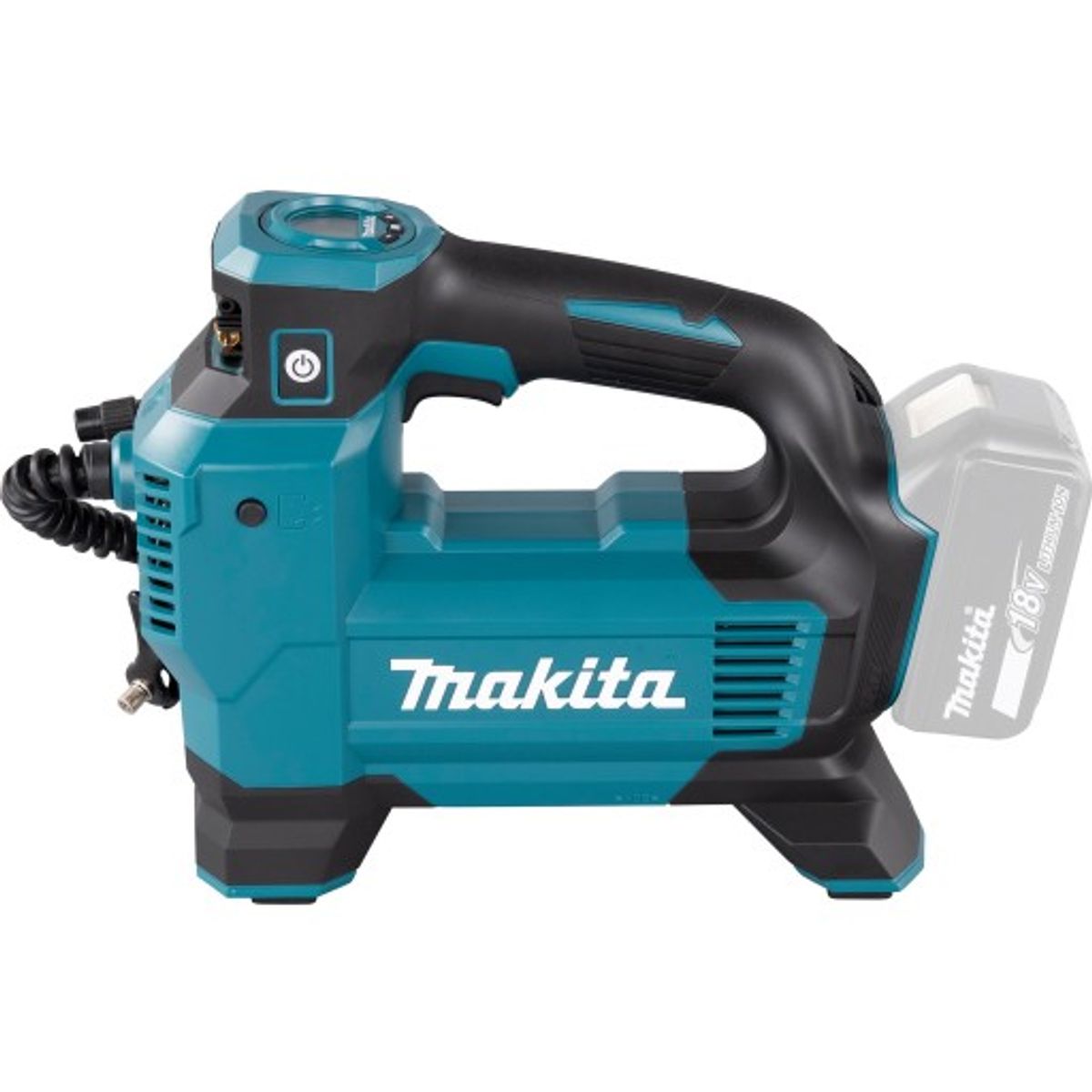 Makita luftpumpe, 11bar - 18V u. batteri