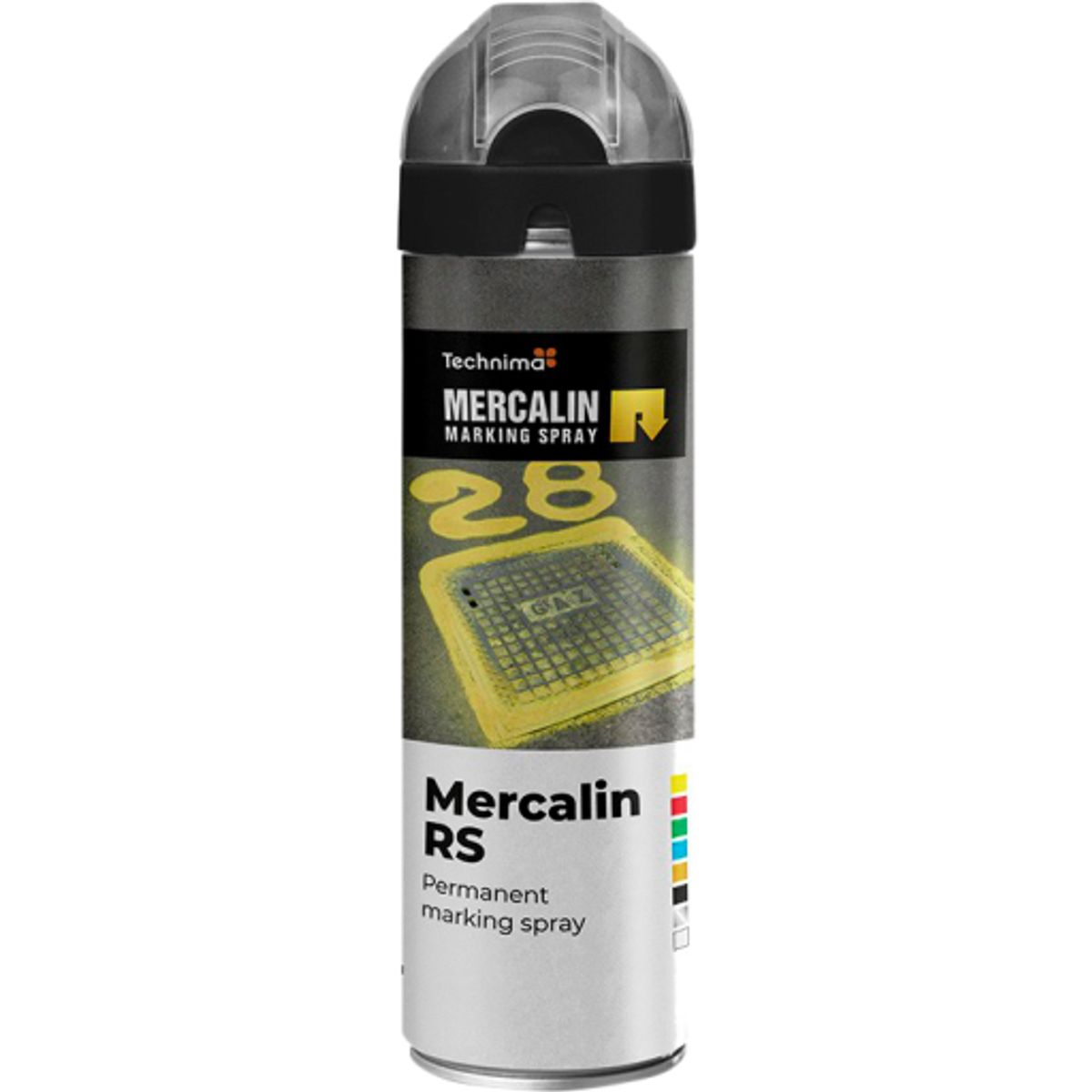 Mercalin markeringsspray - 500gr - sort