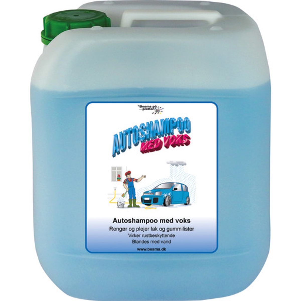 Besma autoshampoo med voks, 5 l