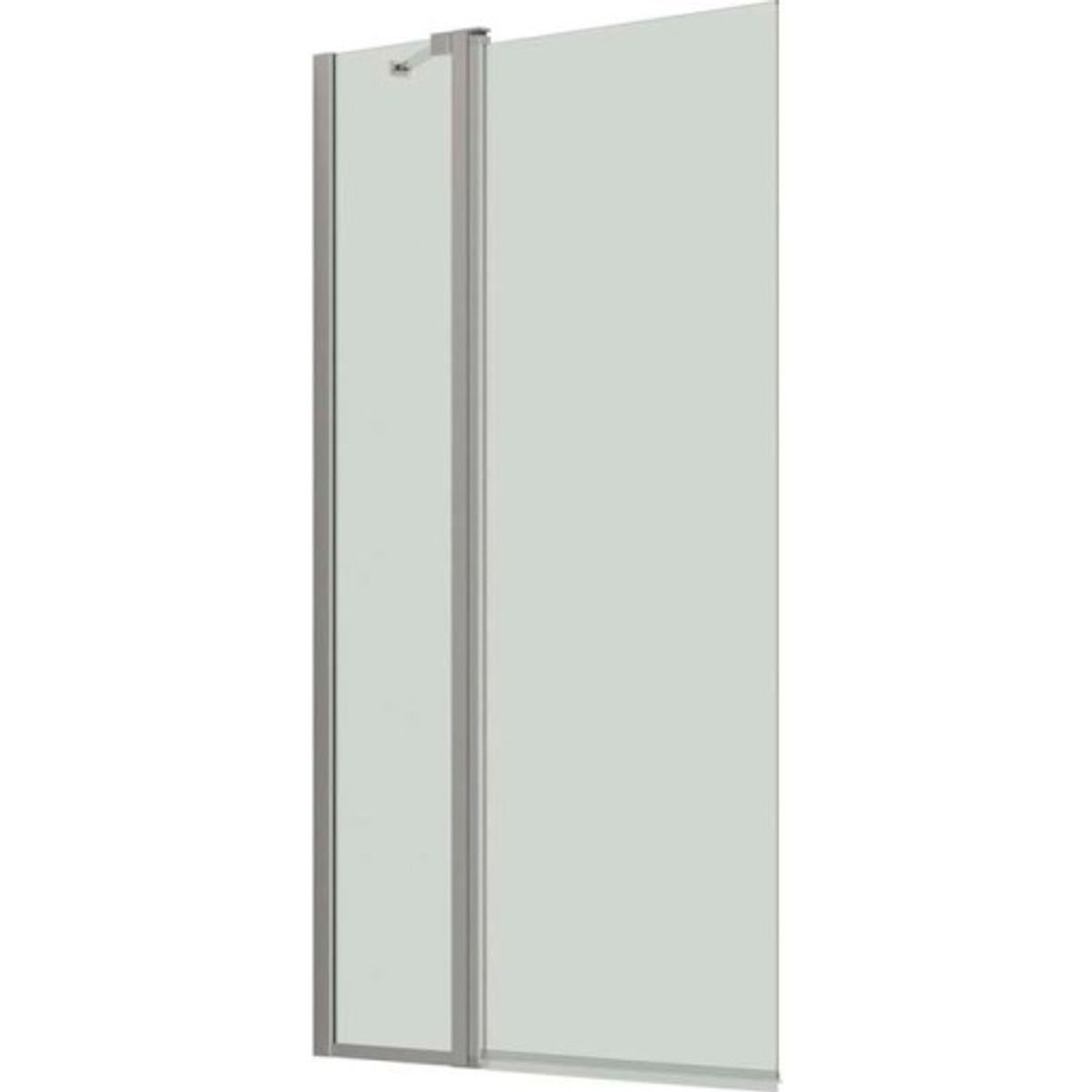 Dansani Match badekarsvæg, model H, 95 cm, klart glas, satin profil