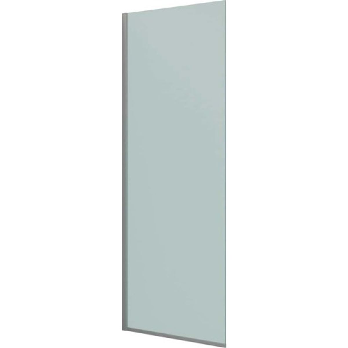 Dansani Match brusevæg, model D, 87 cm, frostet glas, satin profil