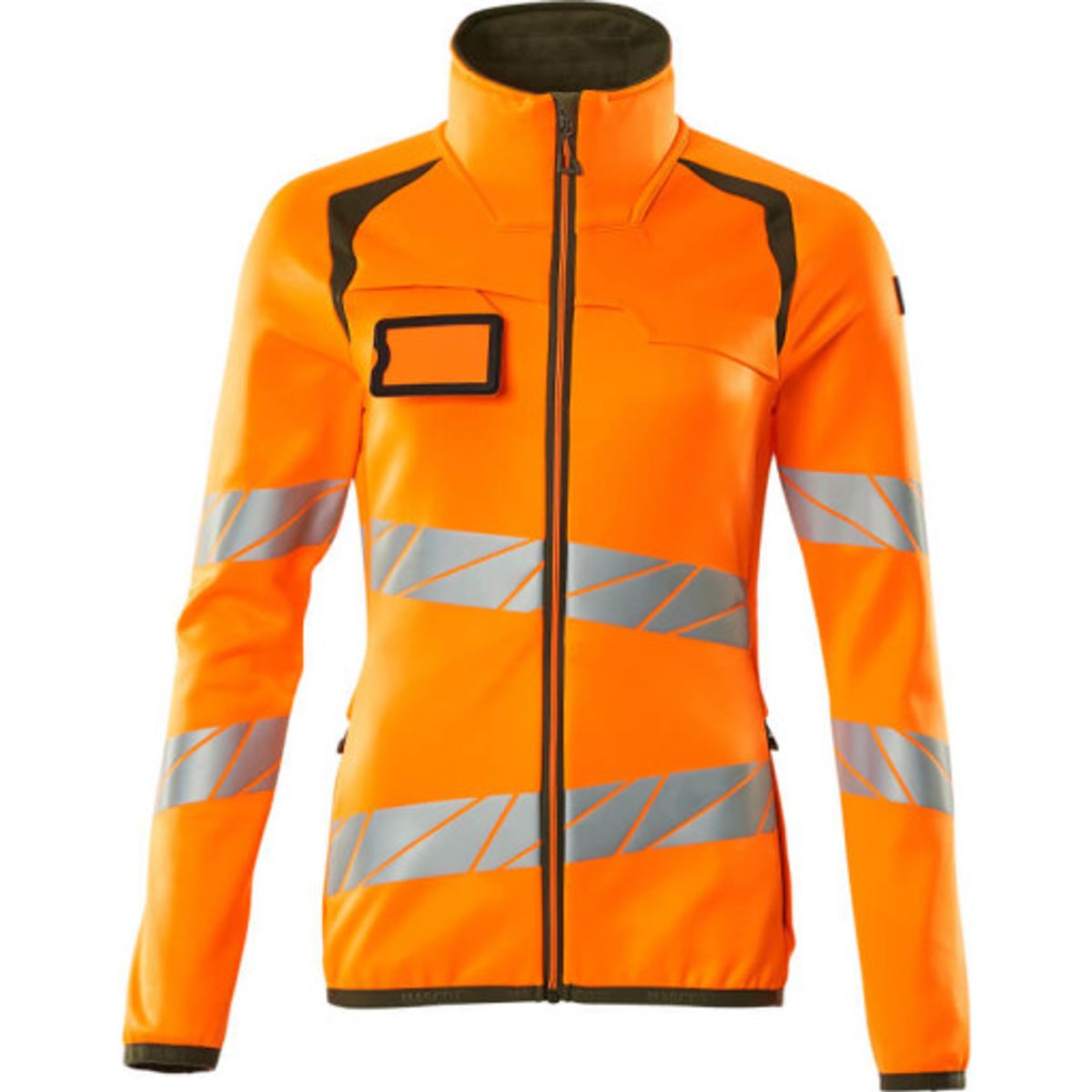 Mascot dame fleecetrøje 19153, High-Vis kl.2 orange/mosgrøn, S