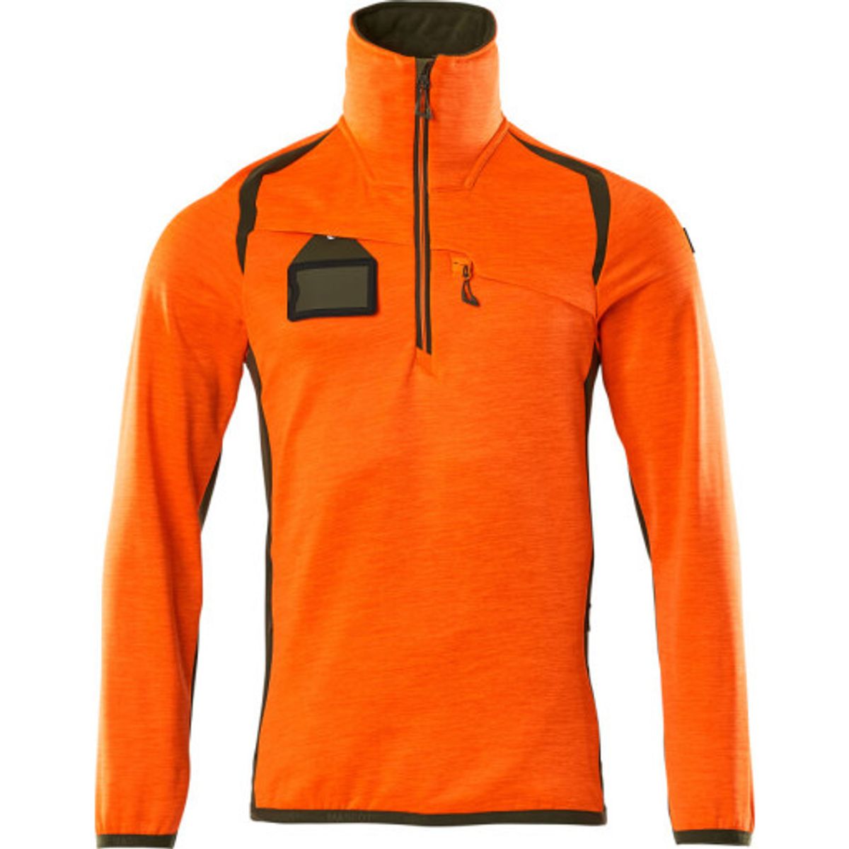 Mascot fleecetrøje 19303, High-vis orange/mosgrøn, str. XL