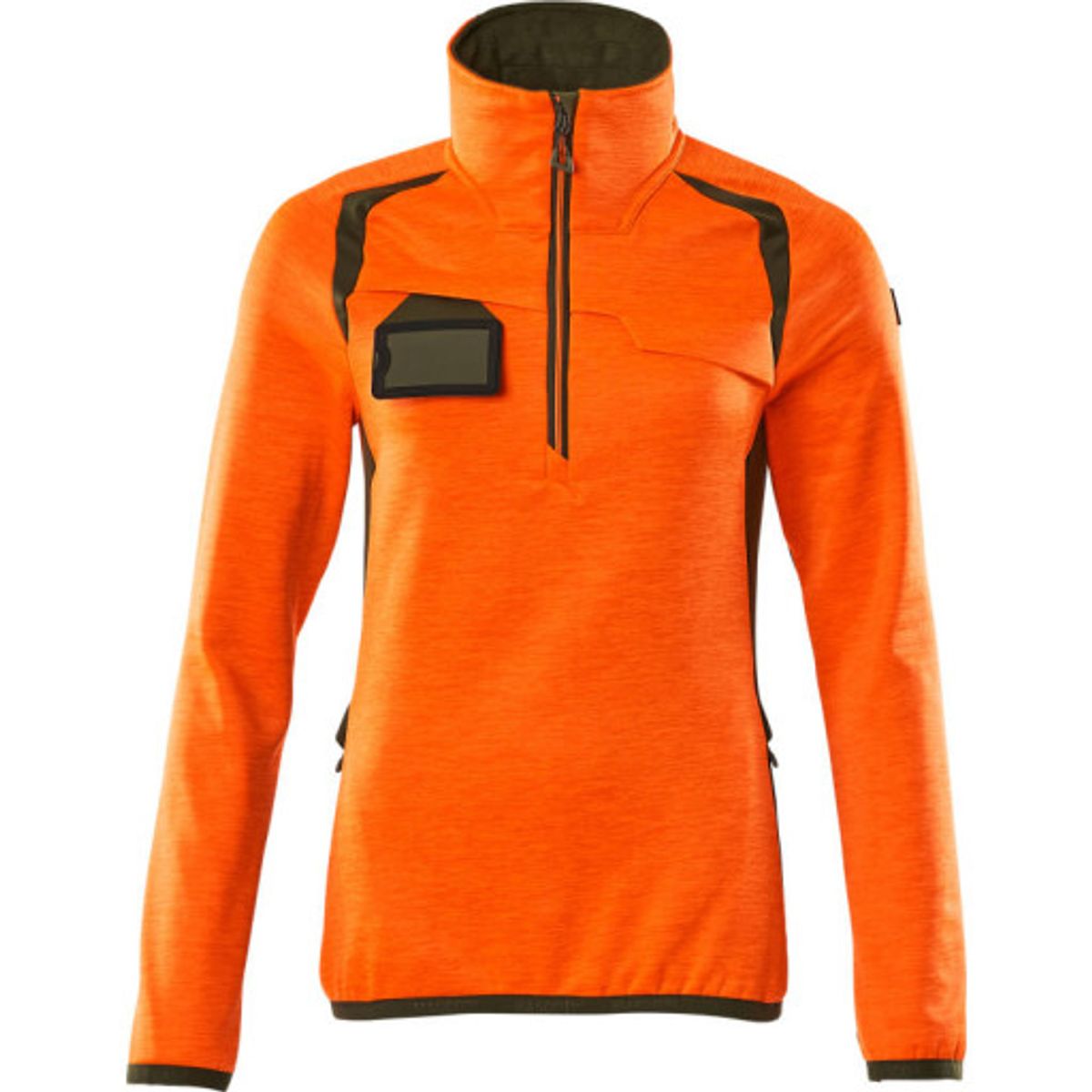 Mascot dame fleecetrøje 19353, High-Vis orange/mosgrøn, str. 2XL