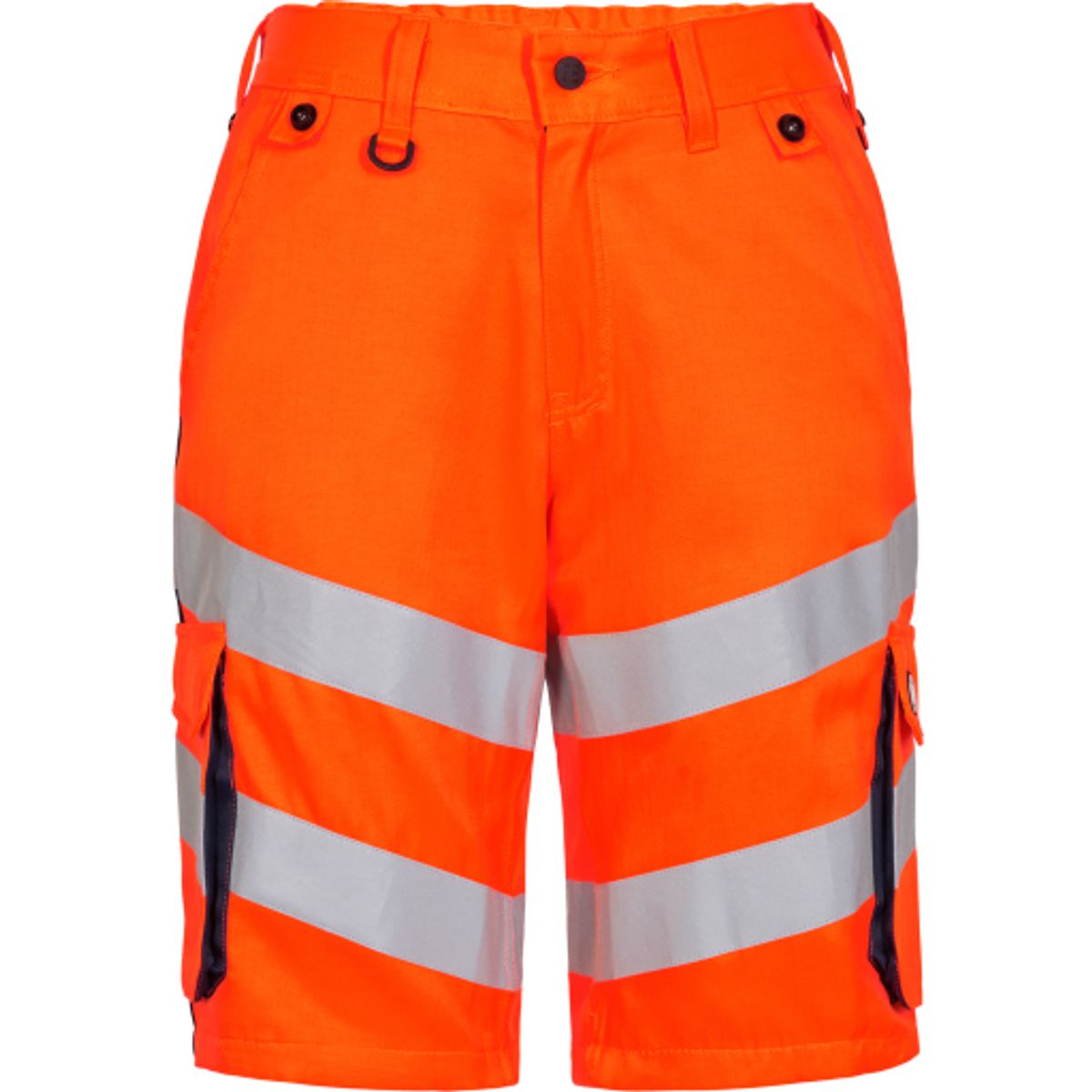 FE Engel shorts 6545-319, High-Vis kl.1 orange/blå, str. 128