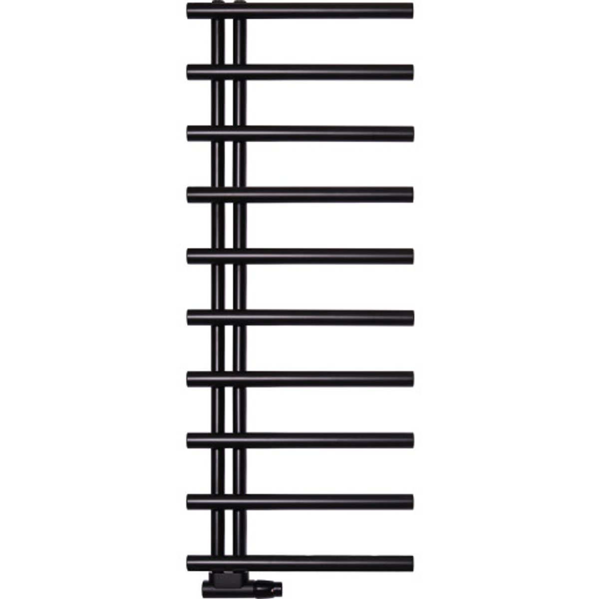 Kriss Merkur håndklædetørrer, kombi, 50x126,3 cm, sort