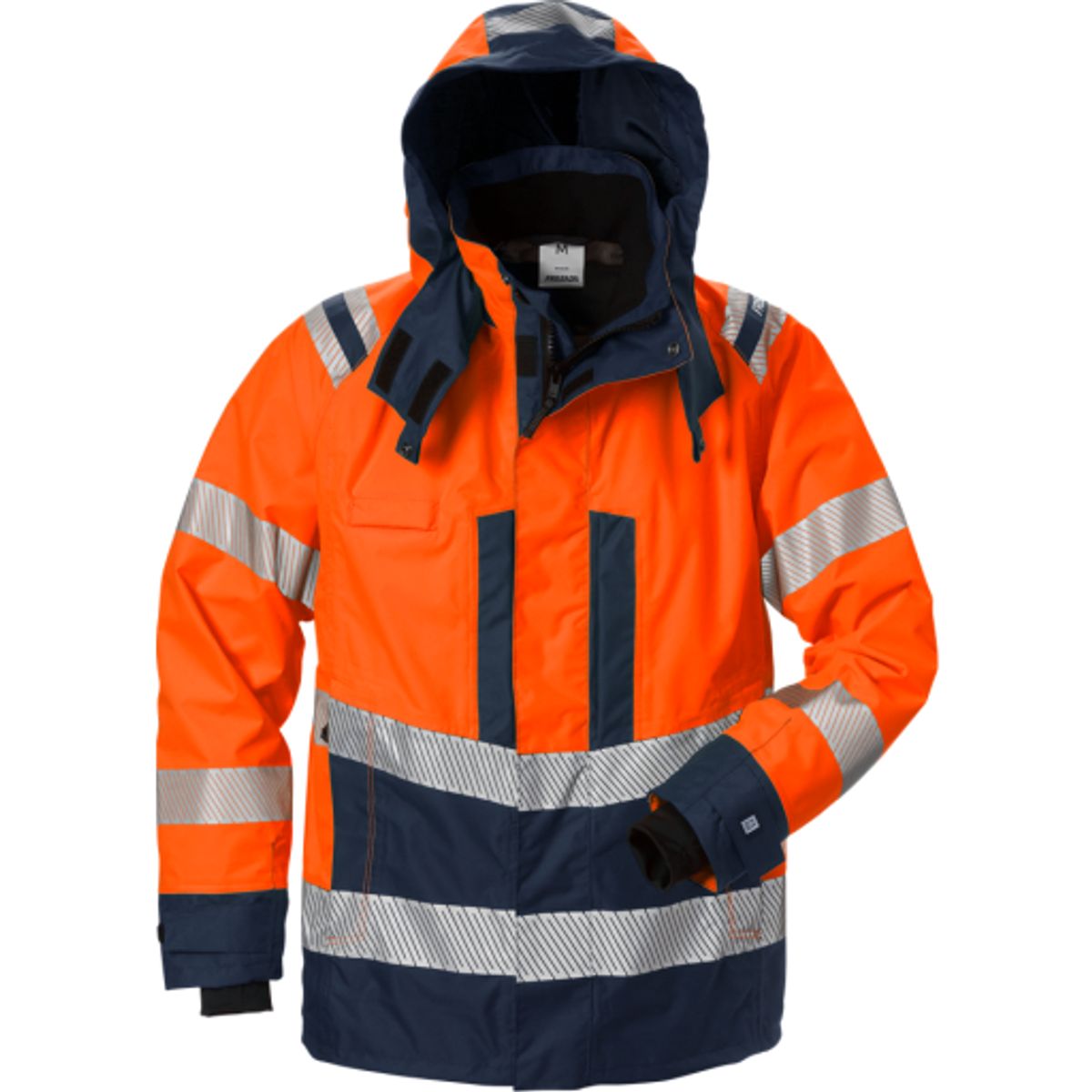 Kansas skaljakke 127666, high-vis kl.3 orange/marine, str. L