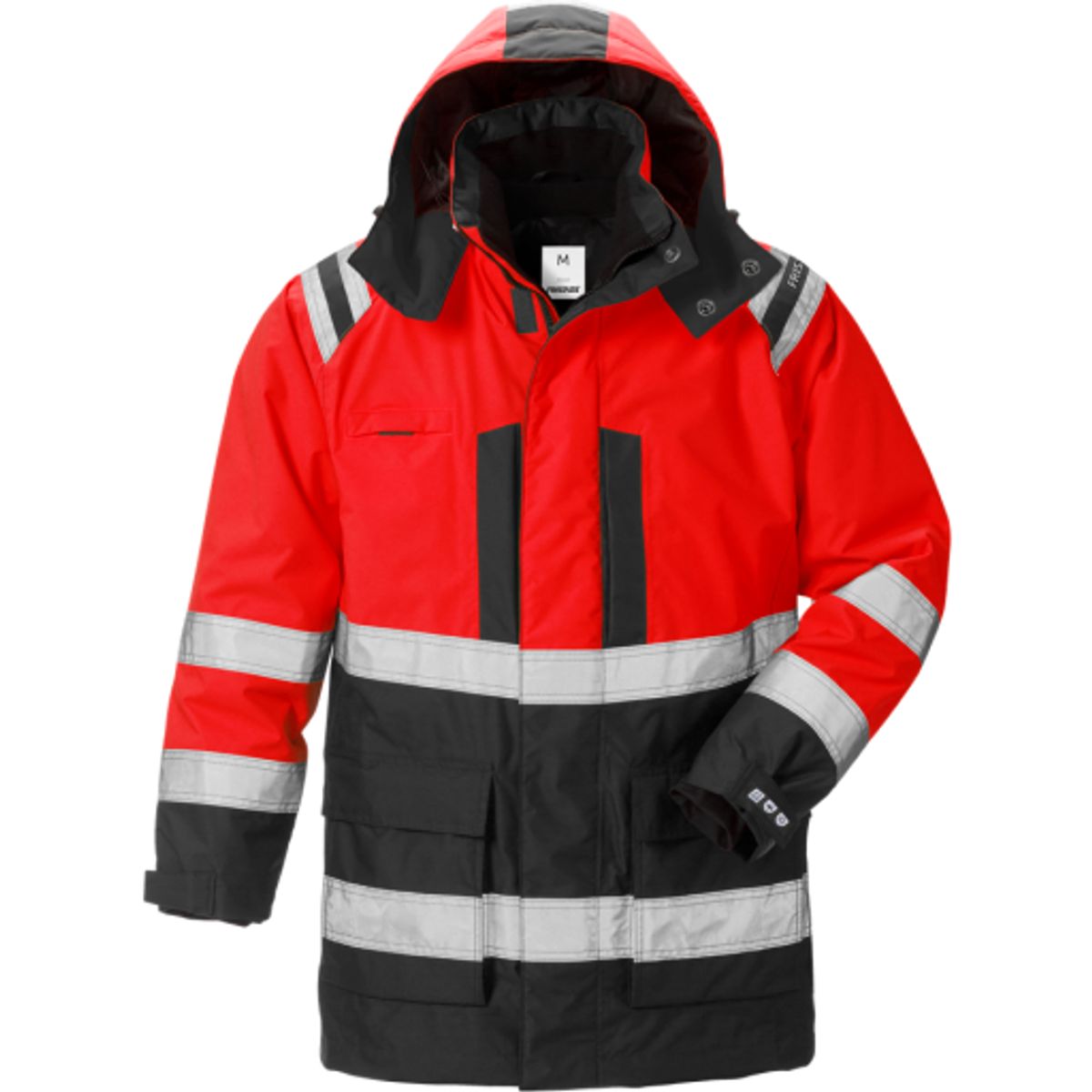 Kansas vinterparka 119628-271 High-vis kl.3 rød/sort, str. S