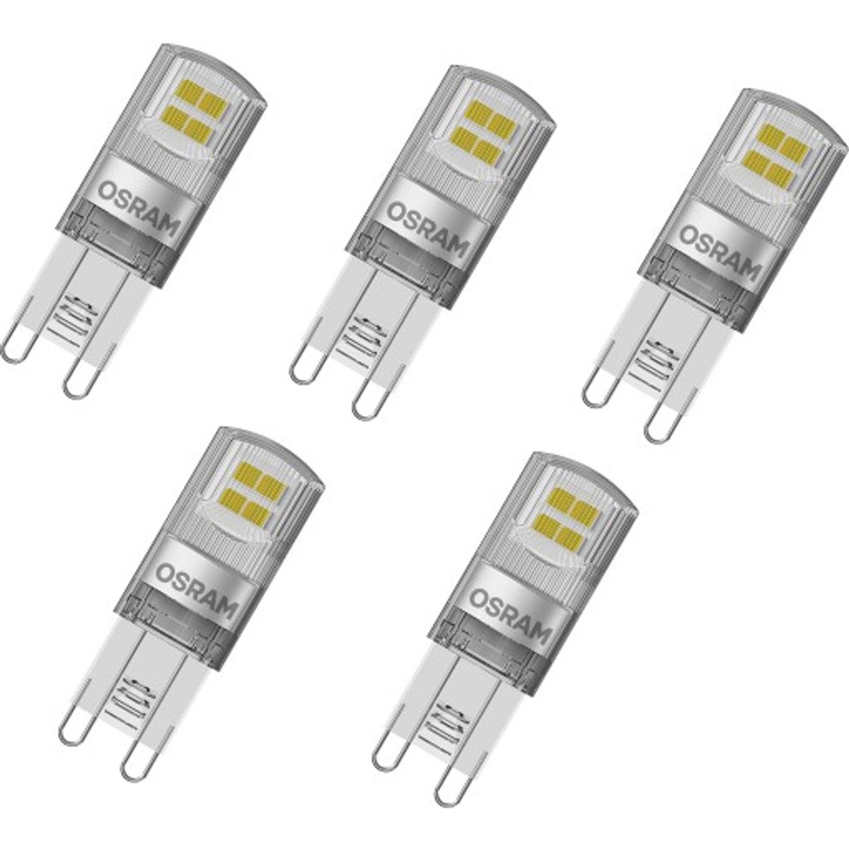 Ledvance Parathom G9 stiftpære, 2700K, 1,9W, 5-pak