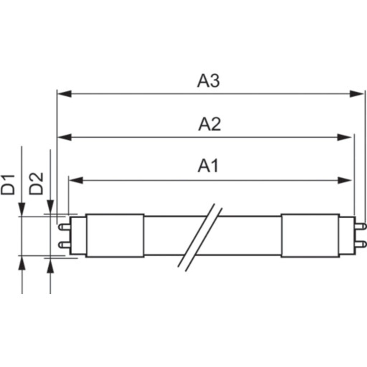 Master LED Rør EM UO 14,7W 840, 2500 lumen, T8, 1200 mm