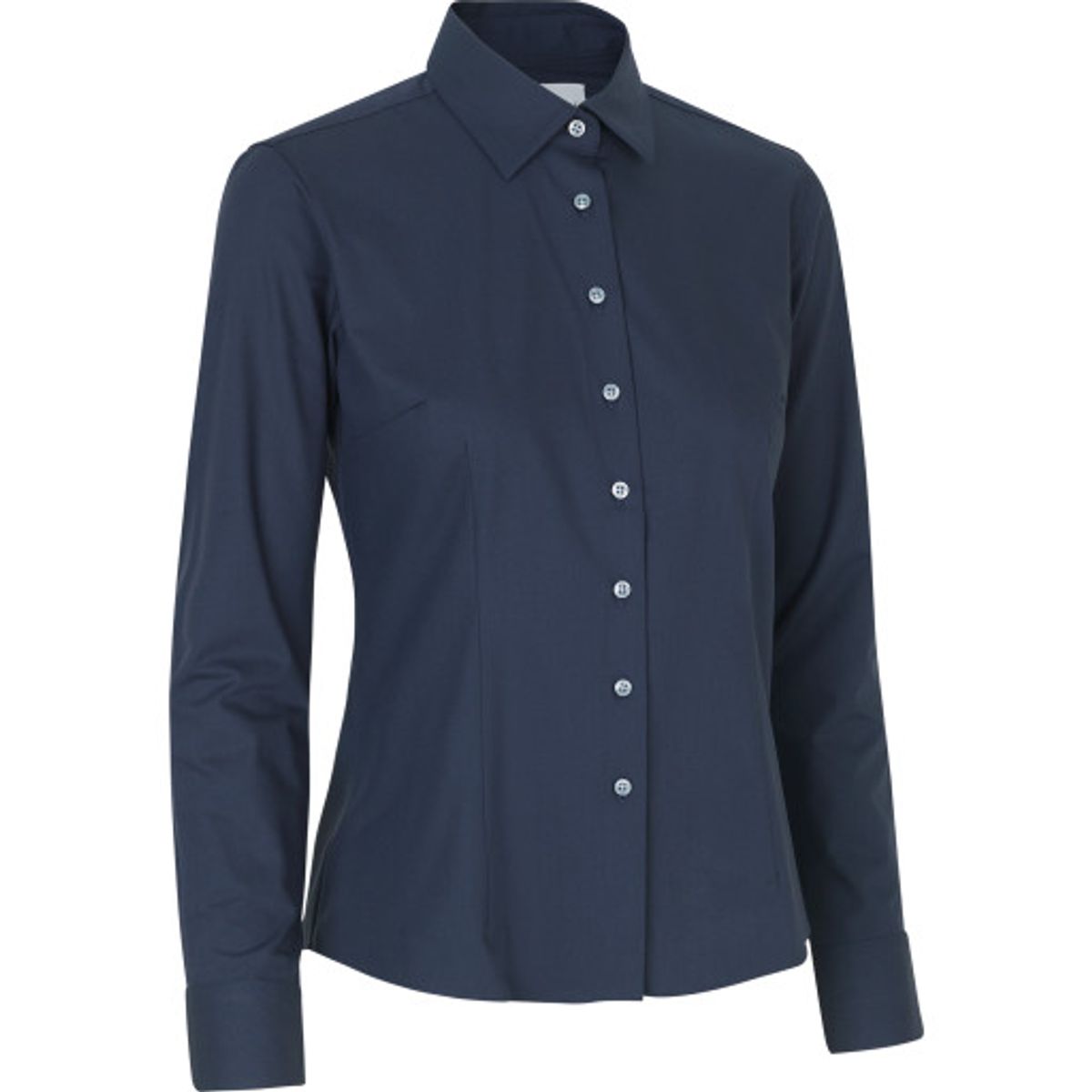 Seven seas hybrid skjorte S52, dame, modern fit, navy, xl